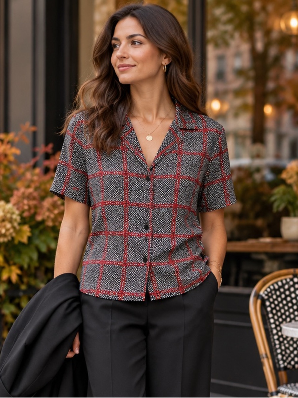 Kasper for A.S.L. Vintage Windowpane Blouse Shoulder Pads | Size 8/9